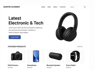 Modern Electronics Online Store (WordPress) web design website wordpress wordpress design wordpress landing page wordpress website