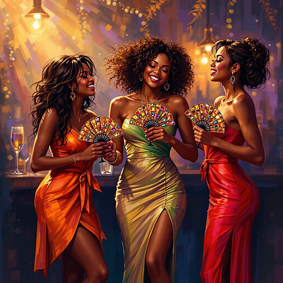 Celebration 3d digital art illustration