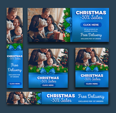 Christmas Sale Ad Design — Holiday Promotion Banners 2025 addesign christmas christmasdesign christmaspromotion christmassale ecommerceads festivedesign holidayads holidaymarketing marketingdesign promobanner seasonalcampaign staticbanner
