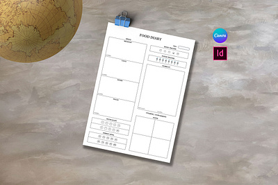 Food Diary Planner scrapbook