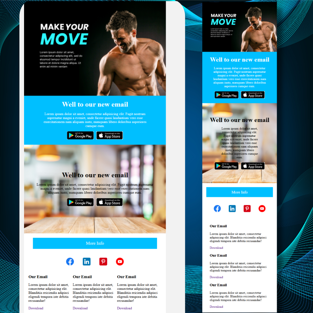 Custom responsive html email template email email template email design html email template responsive email template