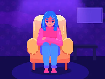 It’s Okay to Not Be Okay – World Mental Health Day alone anxiety art awarness character crying depression flat illustration health help illustration kurzgesagt loneliness mental mental health sad vector wellness woman
