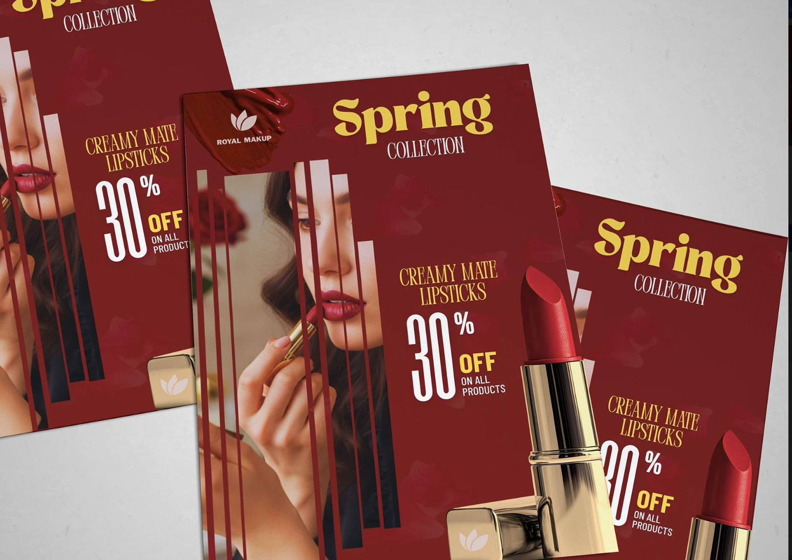 flyer design for makup brand branding design flyer graphic design social media