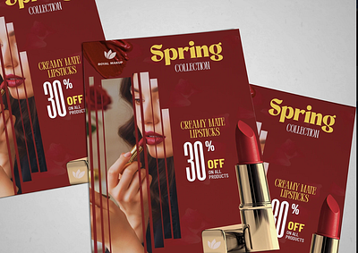 flyer design for makup brand branding design flyer graphic design social media