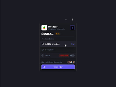 Action Menu design interface ui ux web web design