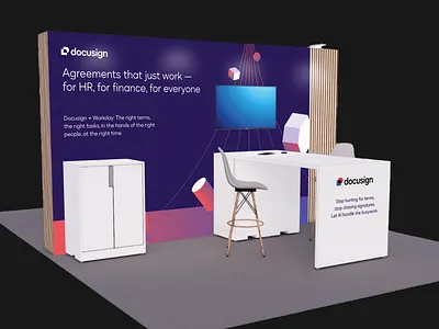 Trade Booth Design environmental graphic design print