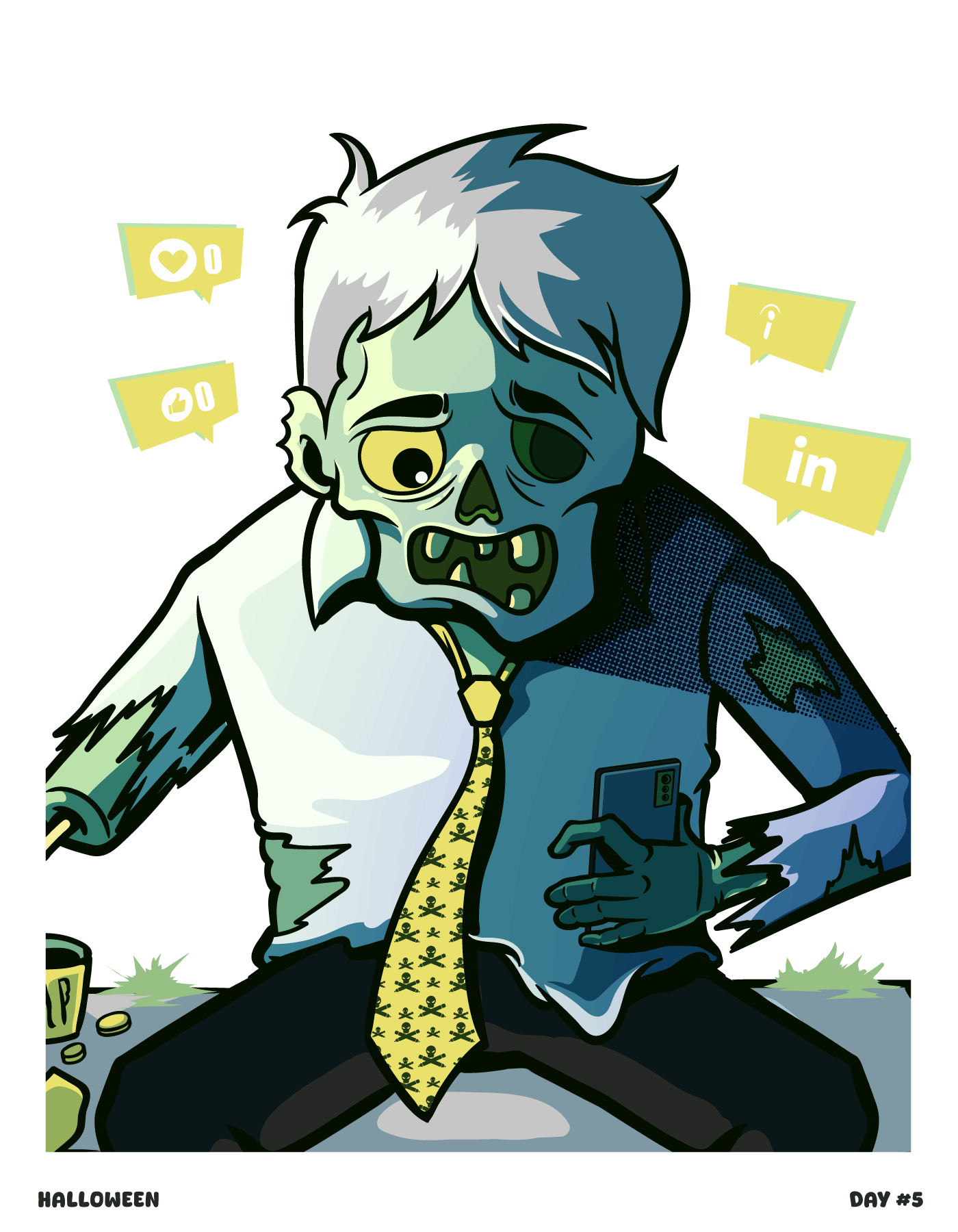 I need a job adobeillustrator character characterdesign graphic design halloween illustration illustrator vector