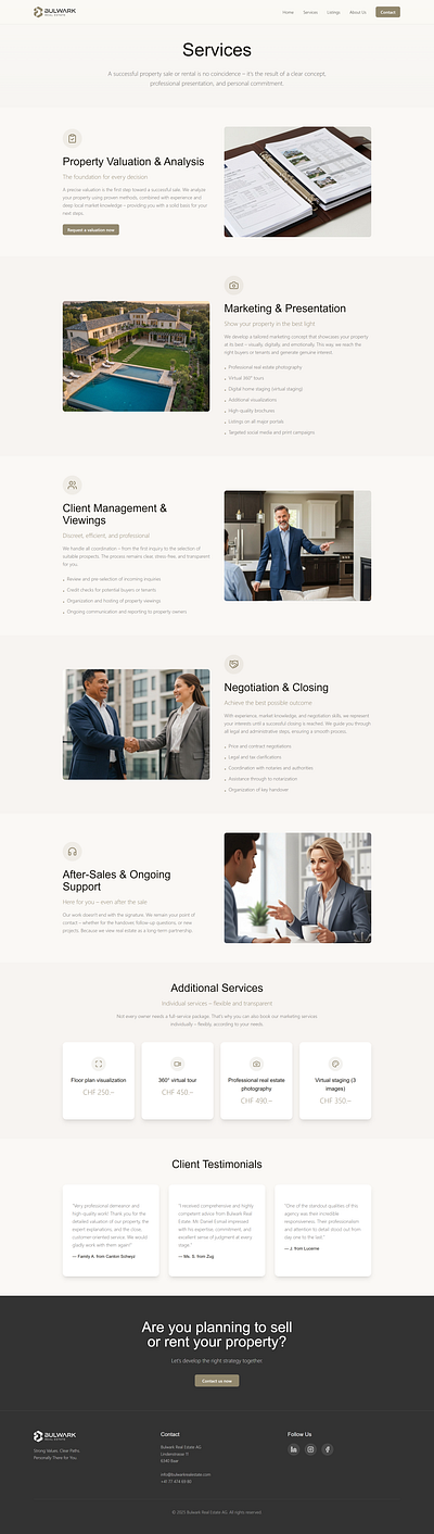 Real Estate Website Design Concept beige design figma minimal real estate ui ux web design website website design