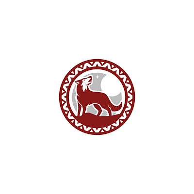 Pawnee Nation College Mascot brand branding college design graphic design illustration indian logo mark mascot moon pawnee nation star tribe typography vector wolf