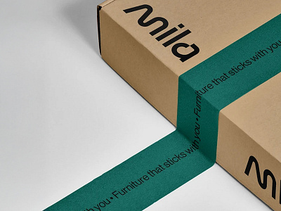 Mila — Modern Furniture Identity box branding design download free freebie identity logo mockup mockups packaging psd template typography