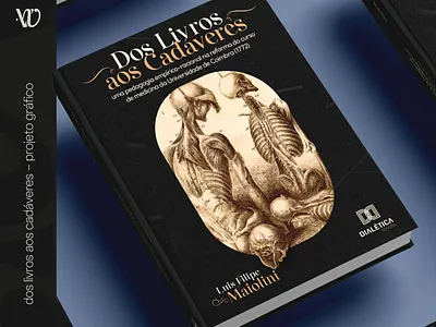 Book Cover Design - Dos Livros aos Cadáveres book book cover capa de livro design graphic design illustration minimalist book cover tipografia typography