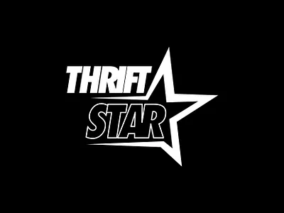 thrift star branding clothing brand clothing logo custom logo design graphic design logo logo design logo designer modern star logo streetwear streetwear logo thrift