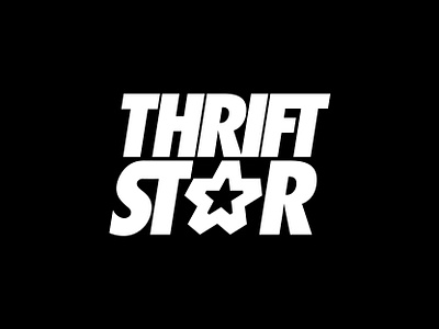 thrift star brand branding clothing brand design graphic design logo logo design modern preloved star star logo streetwear streetwear logo