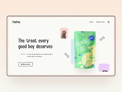 E-Commerce Website UI for Lifestyle Brand Pan Pan 3d animation branding motion graphics ui