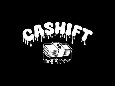 cashift logo brand identity cash design logo melting melting logo minimalist logo modern modern logo money simple streetwear streetwear logo timeless