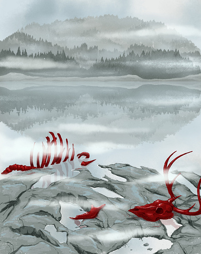 bones boned folklore horrorillustration illustrator walkingdead