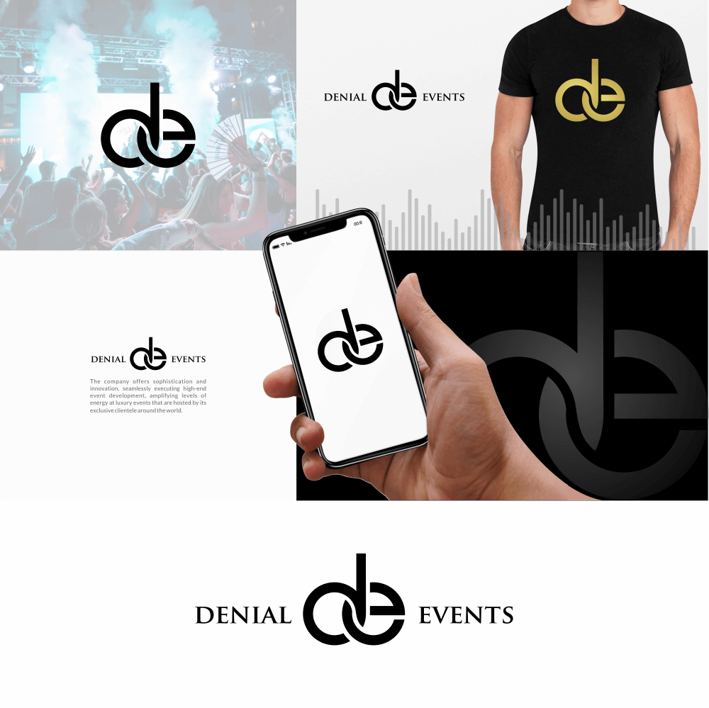 VISUAL IDENTITY FOR DENIAL EVENTS branding graphic design logo logo design vector