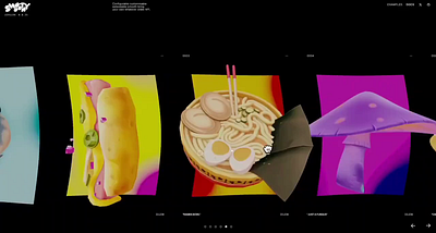 3D Food Series Visual Delight 3d animation branding motion graphics ui