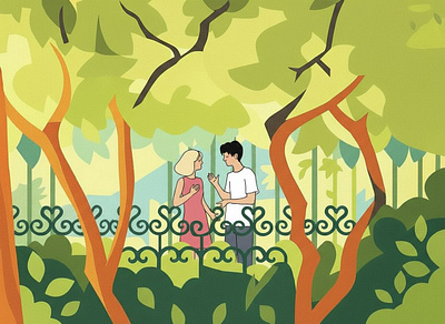 Summer stories art poster book cover characters illustration magazine cover poster design story telling