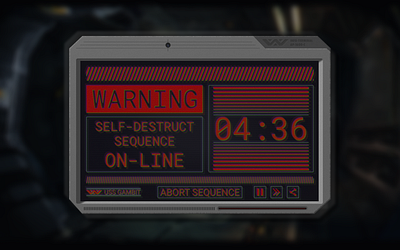 Daily UI 014: Countdown Timer alien branding daily ui dailyui graphic design interphase self destruct ui weyland yutani