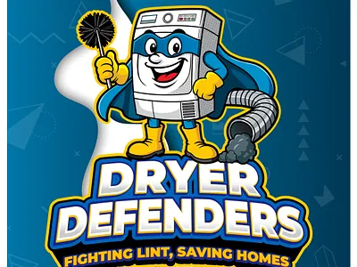 Dryer Defenders – Comic Mascot Logo Design cartoonlogox