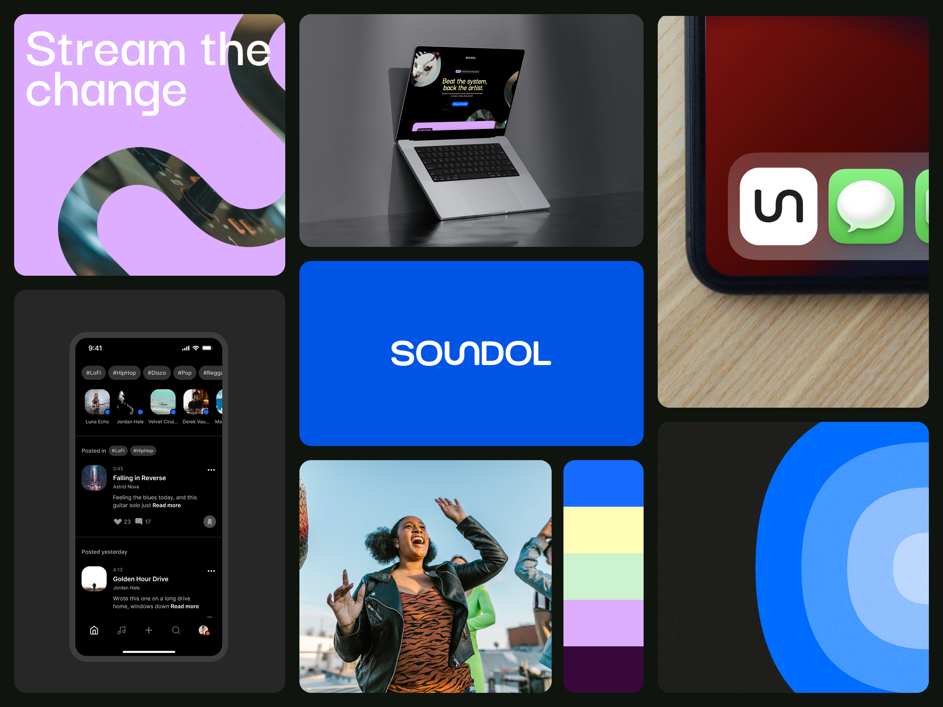 Soundol - Brand identity for a music startup