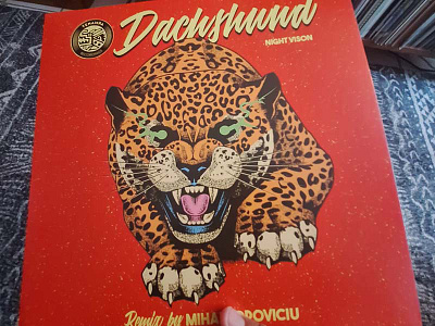 Illustration Cover cartoon cat cd character cover design graphic design illustration jaguar music skull vector vinyl