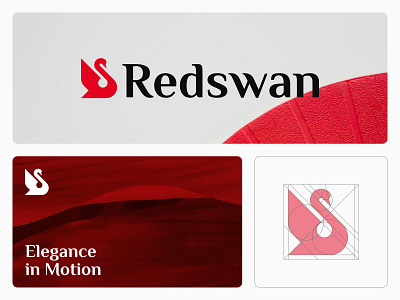 Redswan - Logo Design bird branding design elegance fashion icon logo minimalist modern simple swan symbol