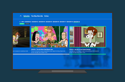 Hulu Episode Navigation Redesign (Concept) concept hulu navigation streaming user interface ux design