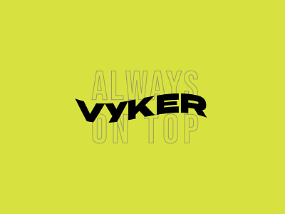 Vyker Logo Wave Version branding design graphic design logo
