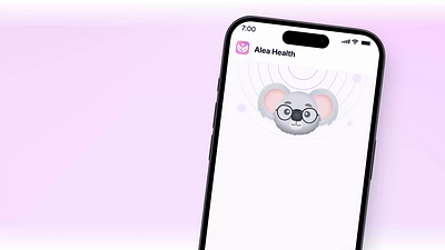 Alea Health: AI-Powered Therapy Apps agency ai animation design agency figma mental health mobile apps motion motion graphics product design ui ux
