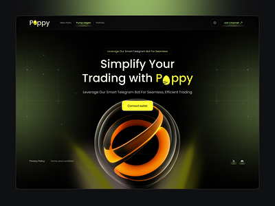 Trading Landing Page product design telegram trading bot trading dashboard trading design trading landing page trading platform trading ui trading ux web design