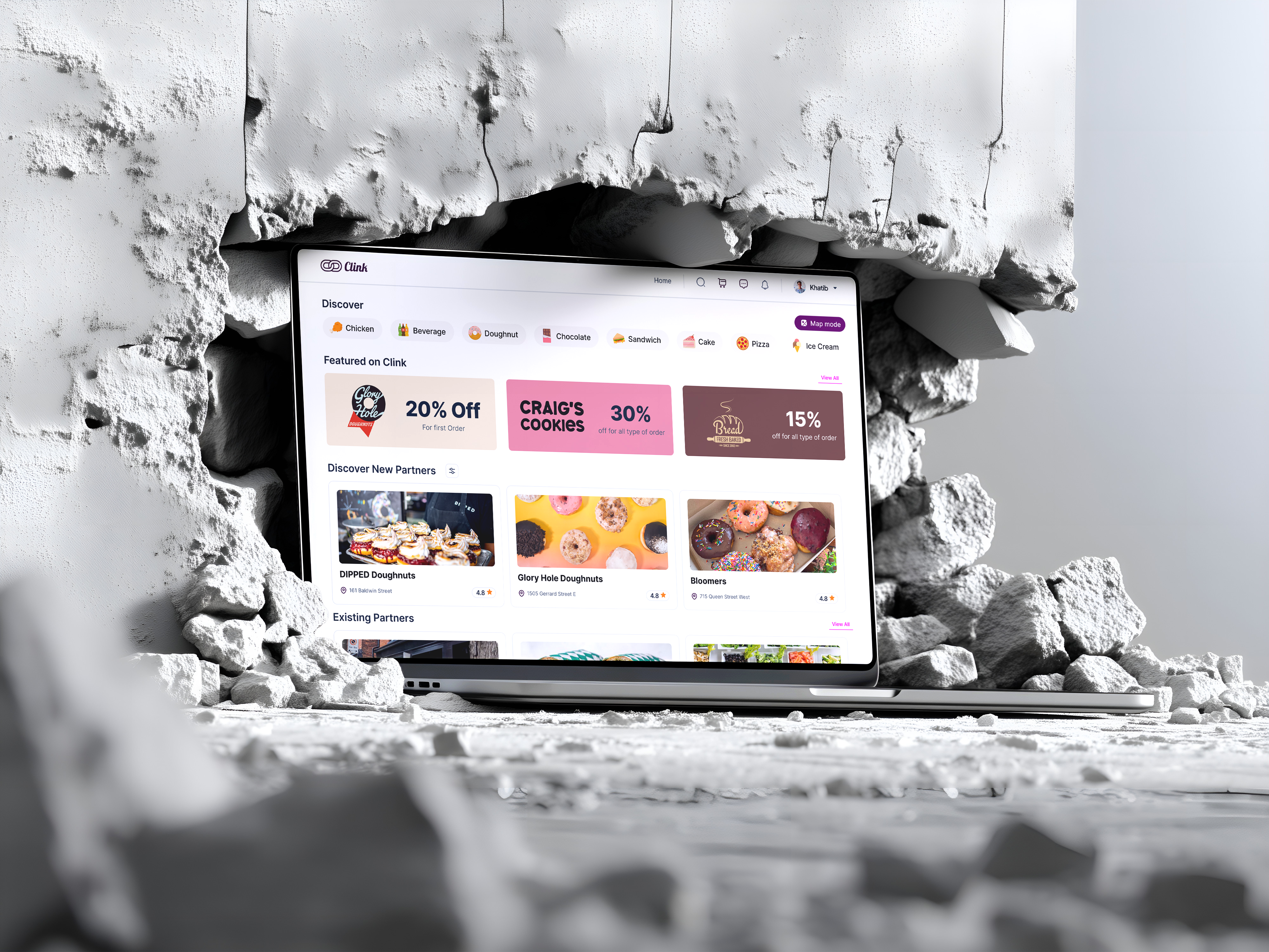MVP UI/UX Design for Business Partnership Marketplace modernui