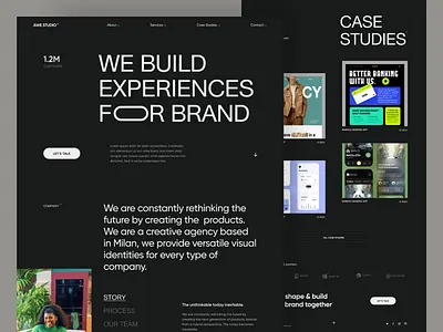 Agency Website Homepage agency agency branding agency landing page awe company corporate creative creative agency digital agency marketing marketing agency portfolio web web3
