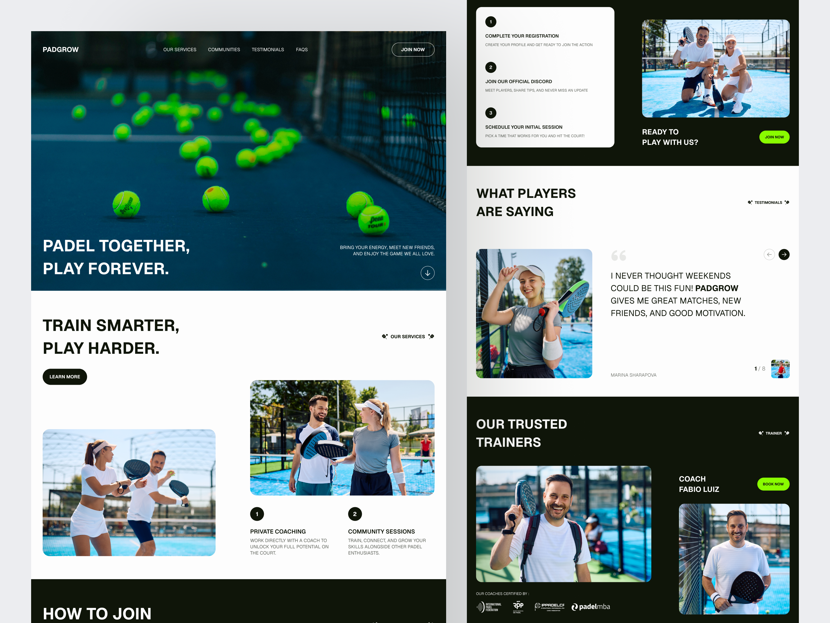 Example of Landing Page Design (Homepage Only)