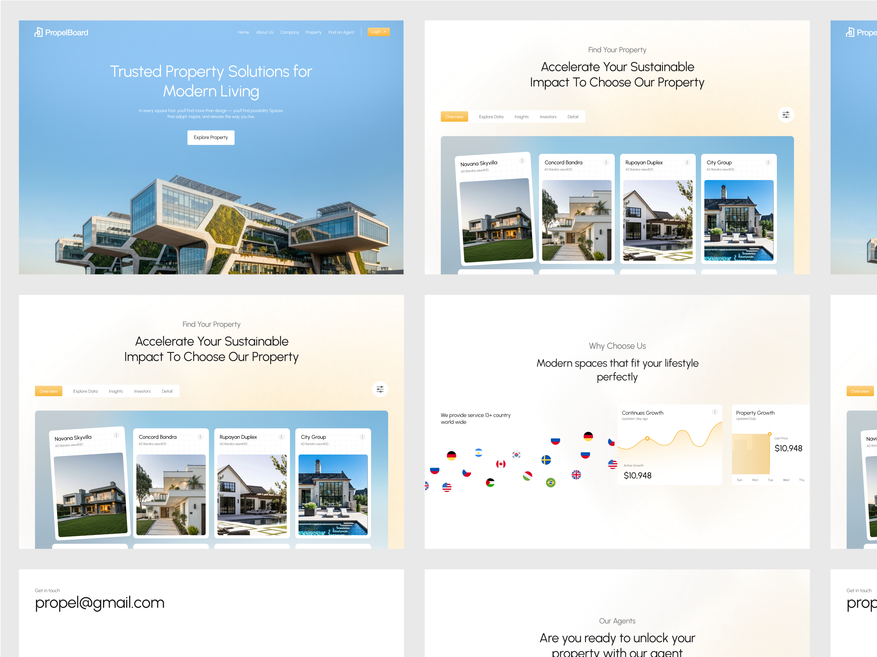 Real Estate Landing Page Design for Property Exploration by Taqwah on ...