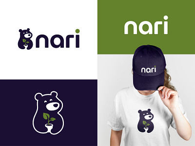 Logo for advanced career platform bear brand branding care career design elegant graphic design logo logo design logo designer logodesign logodesigner logotype minimalism minimalistic modern negative space plant