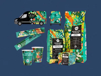 Peeze - Branding illustration beverages branding branding illustration car wrap coffee coffee logo coffee roaster coffee shop design fair fair trade fairtrade graphic design icons illustration illustration system mural packaging packaging design sustainability