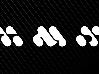 Abstract M marks abstract graphic design logo logotype mark m letter letterform