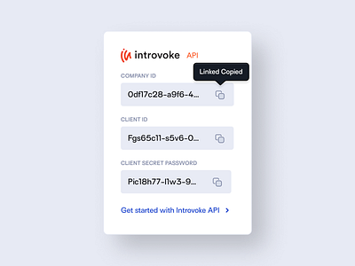 Introvoke Integrations API Card api card copy design desktop integration interaction link modal product product design tooltip ui ui design ux ux design visual design web app web design
