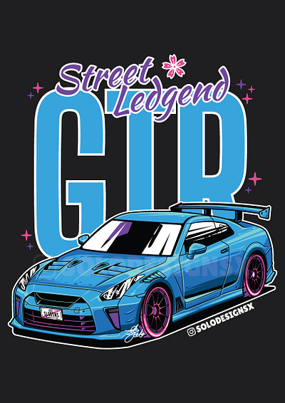 Nissan GTR Illustration 35gtr godzilla gtr nissan nissan skyline nissanskylinegtr35 r34gtr skyline gtr