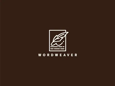 A Minimalist Logo Design Integrating a 'W' Monogram with an Ink brand identity branding design design logo feather graphic design illustration line line art logo logo design logos logotype minimal modern monogram text timeless ui word