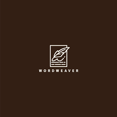 A Minimalist Logo Design Integrating a 'W' Monogram with an Ink brand identity branding design design logo feather graphic design illustration line line art logo logo design logos logotype minimal modern monogram text timeless ui word