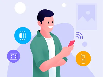 Dr Trust Mobile App - Digital Healthcare Illustration fitness tracking healthcare app icons illustration medical illustration netbramha ui ux wellness app