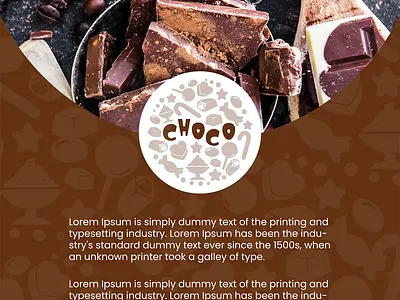 CHOCÓ: Minimalist Logo with Chocolate Shapes brand identity branding design design logo flat graphic design icon illustration logo logo design logos logotype minimal minimalist modern timeless ui unique