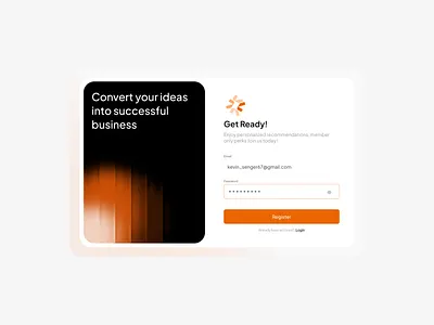 Login Screen daily login modern page ui web