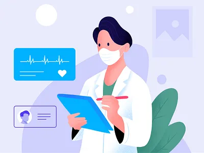 Dr Trust - Dashboard & Patient Records Illustration dashboard healthcare professional healthcare ux ui ux