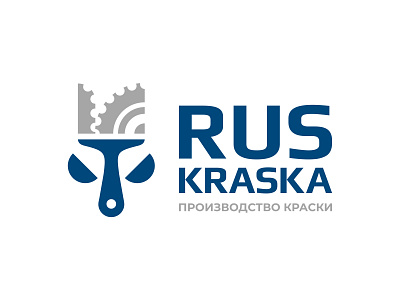 RusKraska Logo V2 brush color flower gear logo paint ruskraska