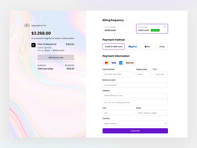 Payment Checkout 💳 checkout figma graphic design modern paymen ui ux uxdesign website