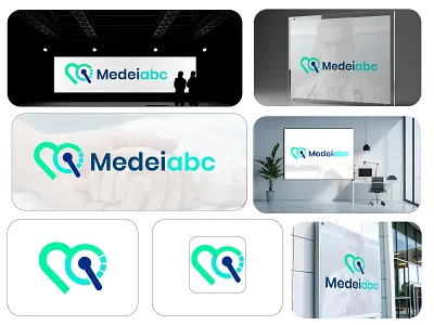 Hospital service logo modern logo branding graphic design logo logo mark mark